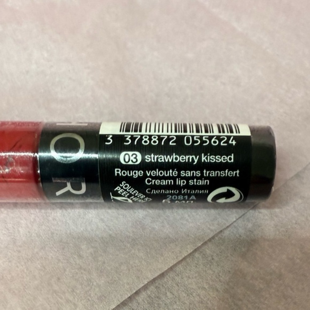 New Sephora Collection Cream Lip Stain Red Shade #03 Strawberry Kissed - Picture 5 of 5